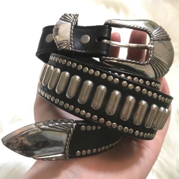 studded western belt